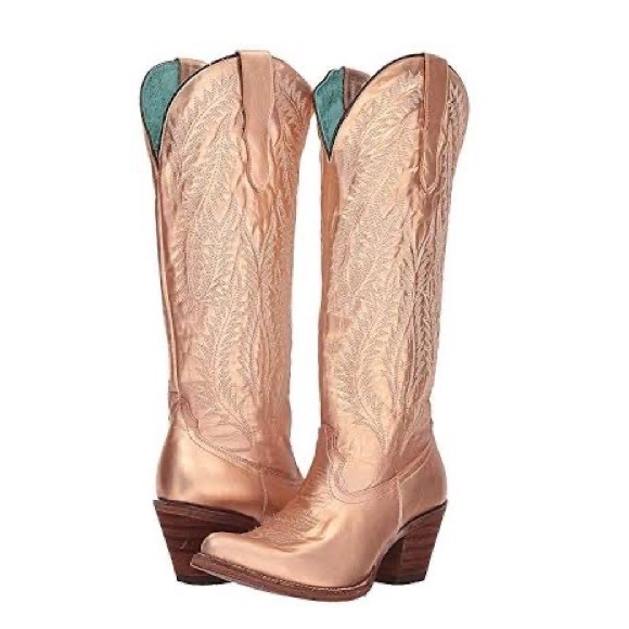 Corral | Shoes | Corral Rose Gold Metallic Boots | Poshmark
